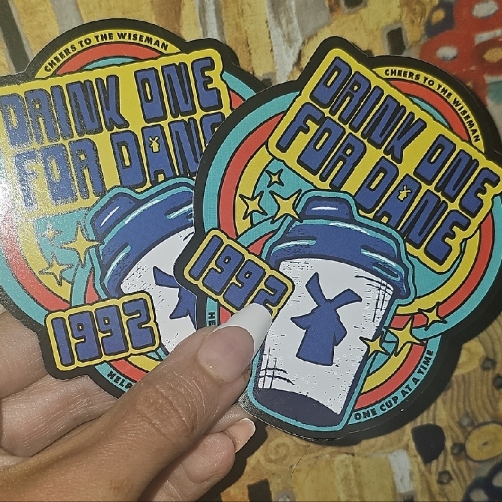 Set Of 2 ✌️Dutch Bros Blue and Yellow Sticker Collection ✨️NWT